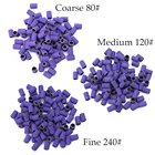 Лиловые шлифовальные ленты, 100 шт., оправка для ухода за ногами, электрическое сверло для ногтей аксессуаров, удаление геля, Уход за ногтями, полировка