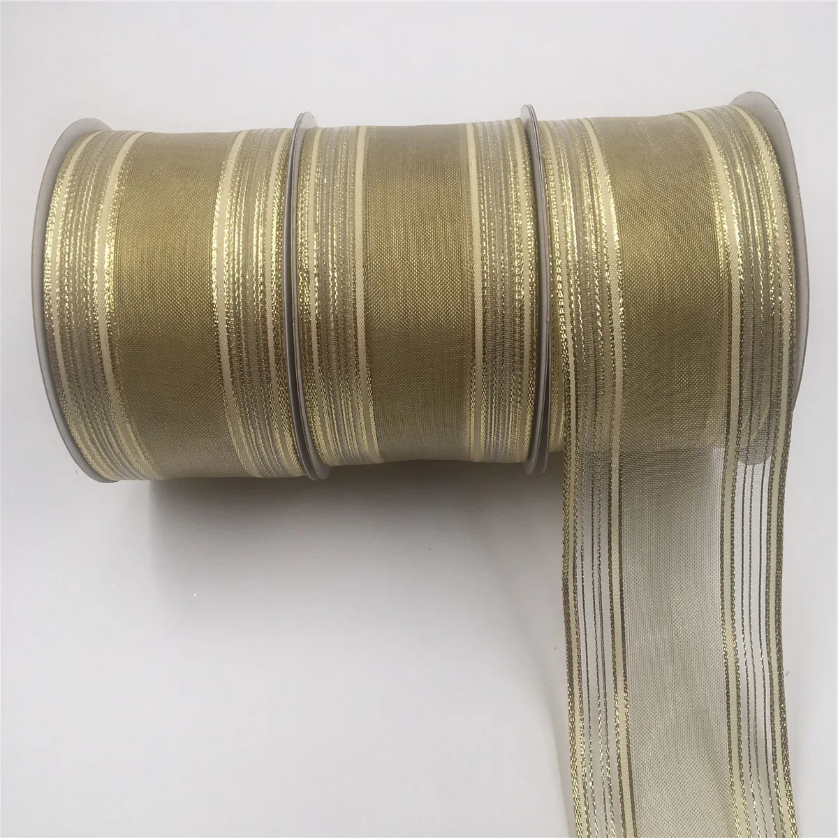 63 мм 25 ярдов лента с проволочным краем для рождества красочная платья банта