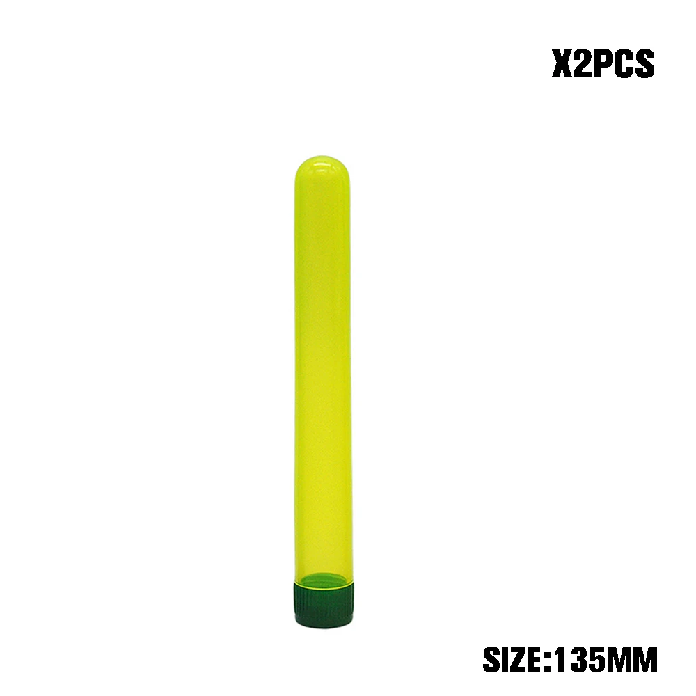 2 шт Новое поступление контейнеры для сигарет Doob tubes 115/135 мм конусы для хранения сигарет герметичная упаковка трубка флакон трубка Doob водонепроницаемый ящик для таблеток - Цвет: 135mm-Yellow