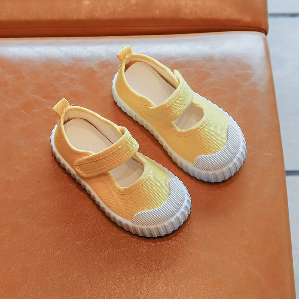 

Spring Autumn Toddler Kids Casual Canvas Shoes Breathable Girls Non-slip Sneakers Baby Children Flat Shoes