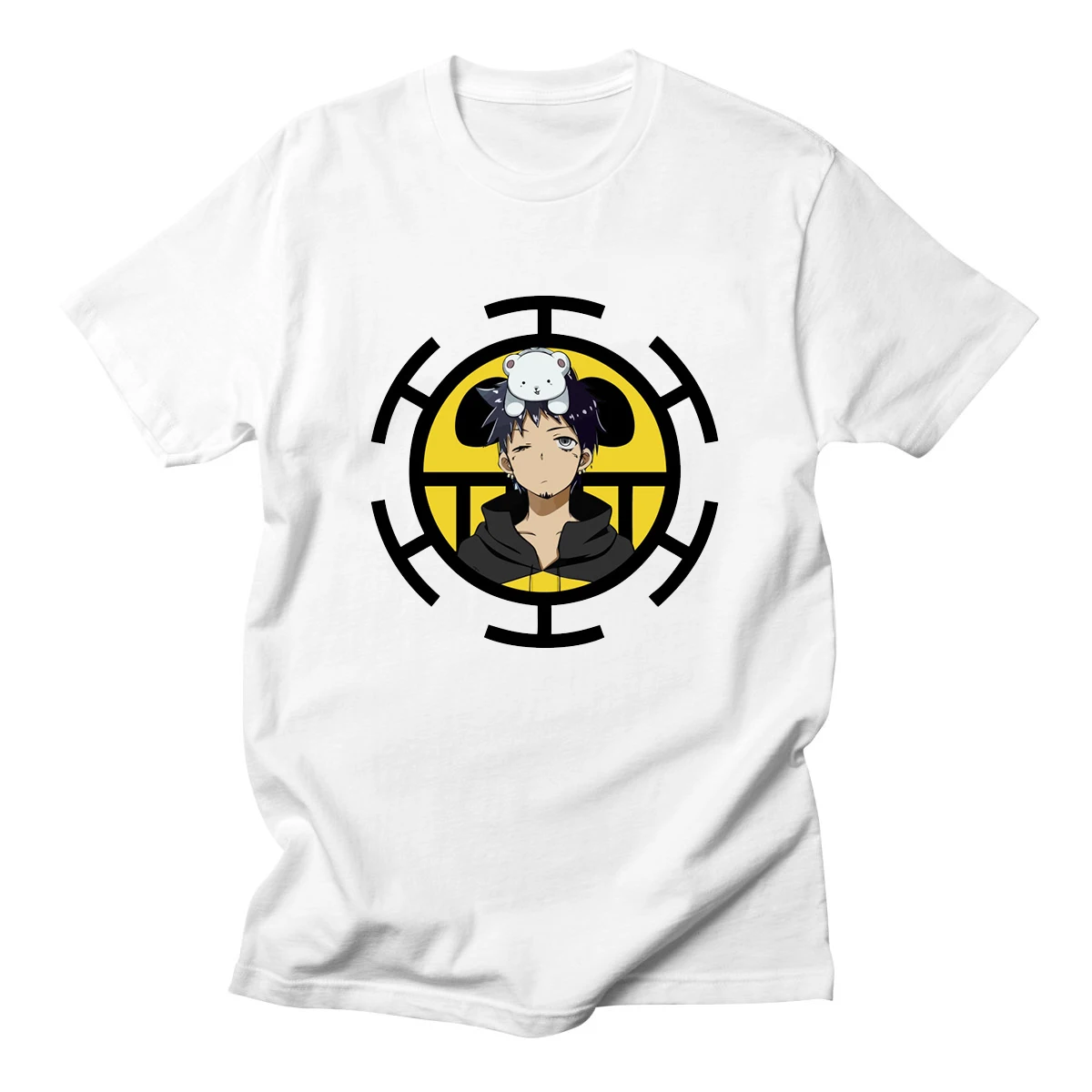 Забавные Луффи футболки мужские Аниме одна деталь футболка белый о образный