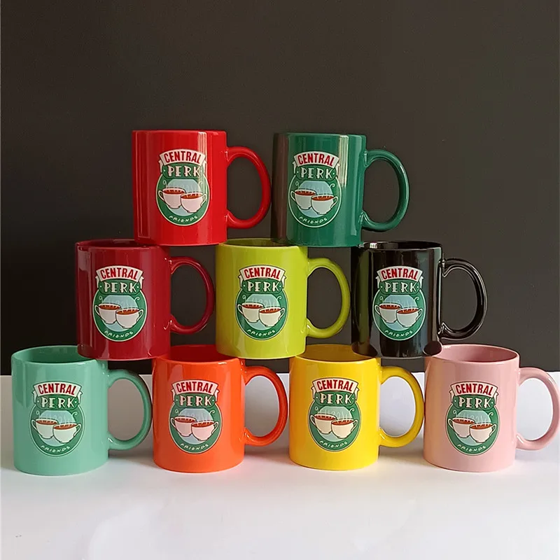 

330ml Friends TV Show Central Perk Large Capacity Coffee Mug Ceramic Tea Cups Friends Best Gift For Birthday Christmas