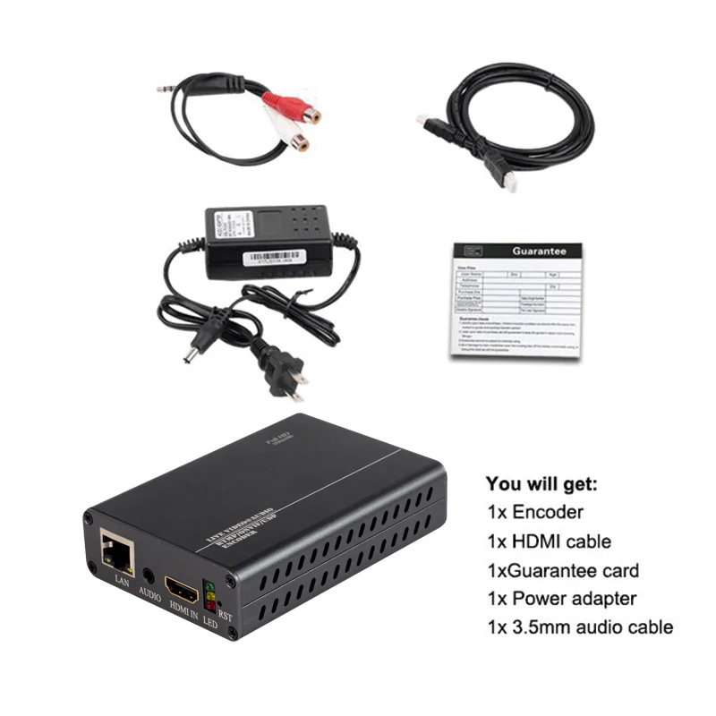 Энкодер HWCODEC P7 H.264 HDMI энкодер для IP-телевидения RTMP YouTube прямой трансляции в
