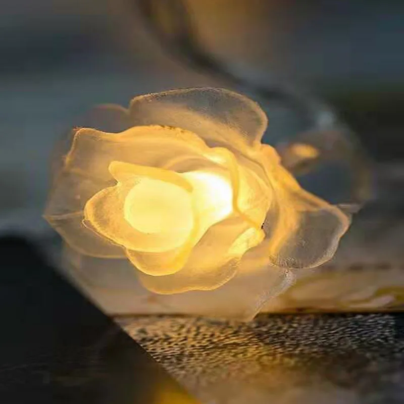 10/20/40 светодиодная гирлянда в виде розы праздничная сказосветильник светильник