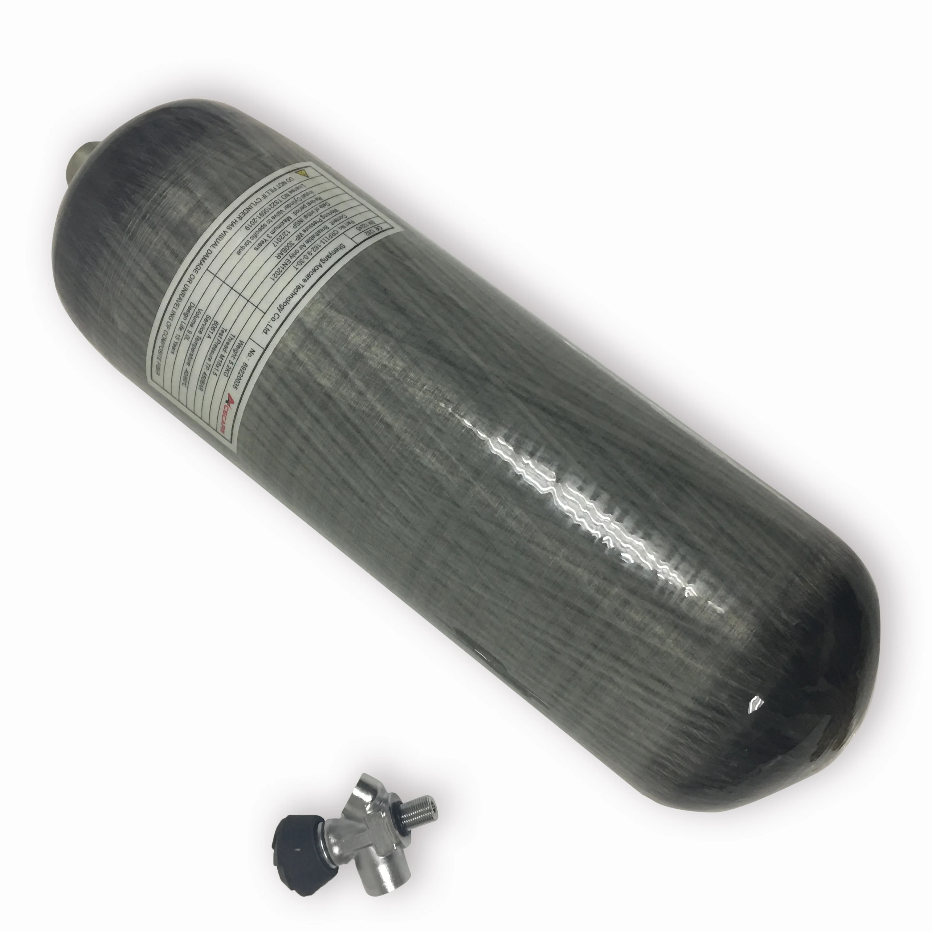 AC10931 Cylinders 9L 300Bar Carbon Fiber Tank Valve Scuba/Pcp Cylinder Compressed Air Guns To Hunt Airforce Condor Pcp Gun | Безопасность