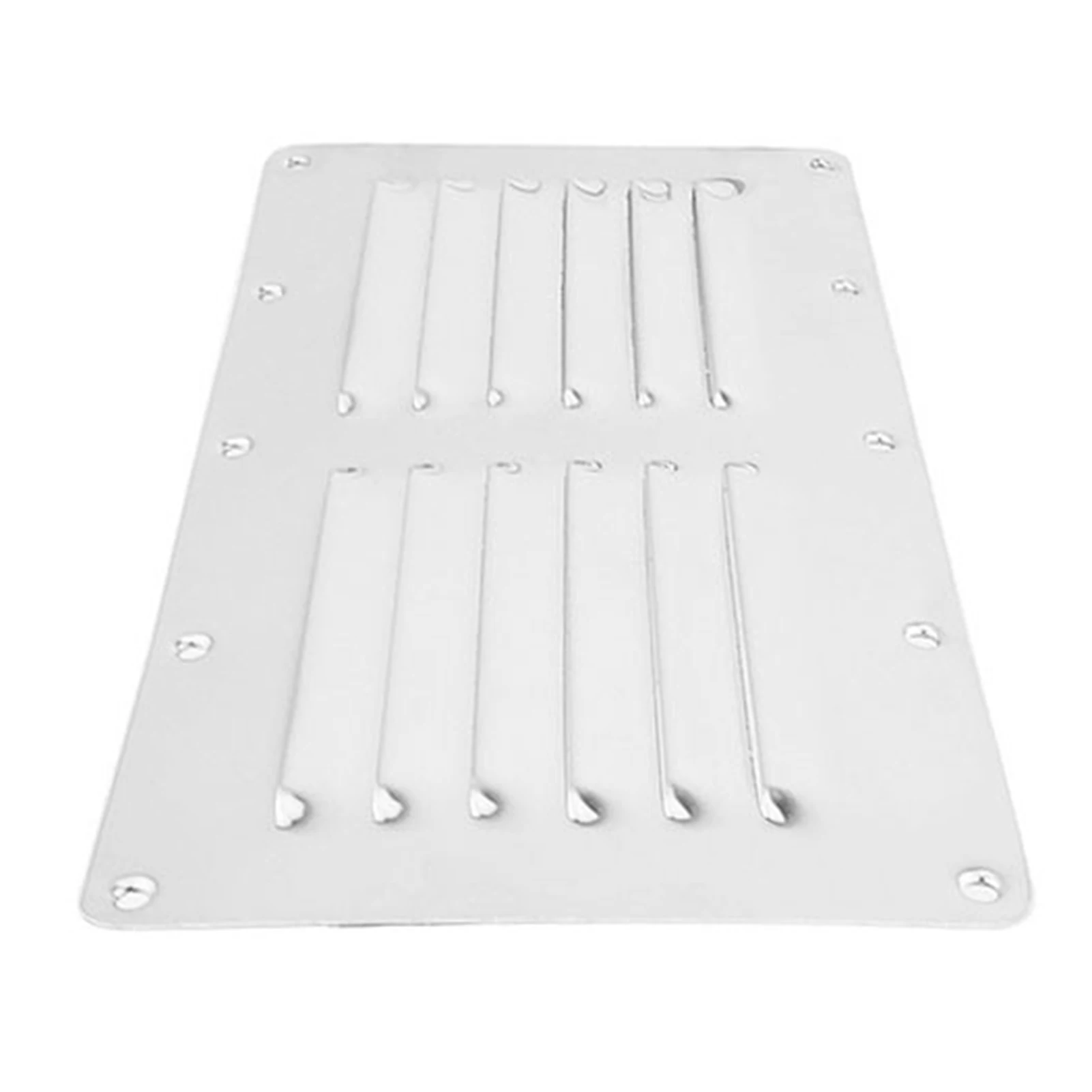 

115x231mm/4.5x9.1inch Rectangular Louvered Air Vent Grill Ventilation Grille For Marine Boat Replacement 316 Stainless Steel