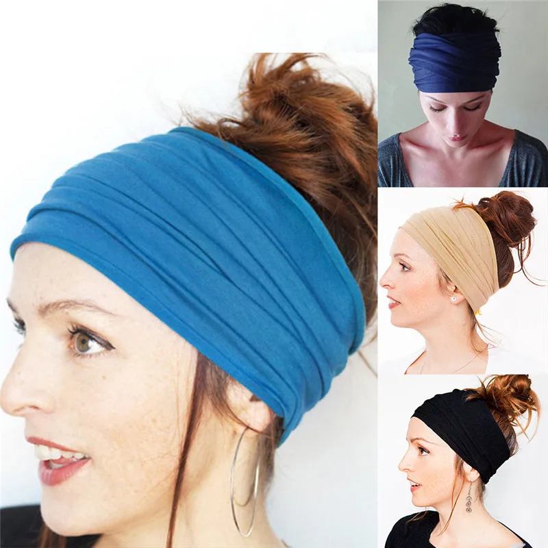 Women Hair Bands Headband Bohemian Sports Run Bandage Elastic Girl Wide Print Headwrap Headpiece Hairband Ladies |