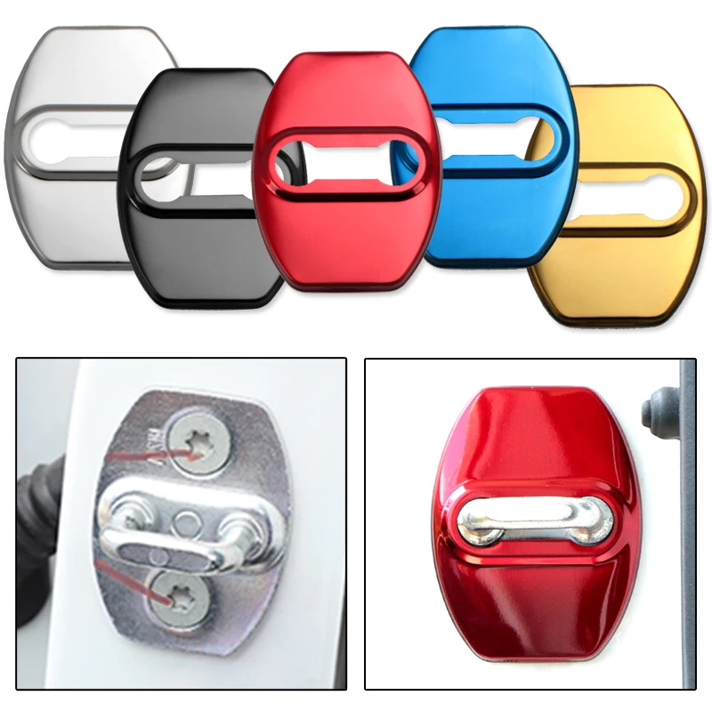 Автомобильный Стайлинг дверной замок Защитная крышка для Toyota c-hr Prado rav4 Yaris hilux prius