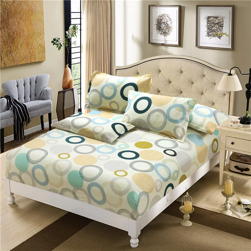 

Stylish Beautiful Soft Bedding Set Family Endless 4Pcs Duvets Cover Fltted Sheets Pillowcase Twin Full Queen King Size Bed Sets