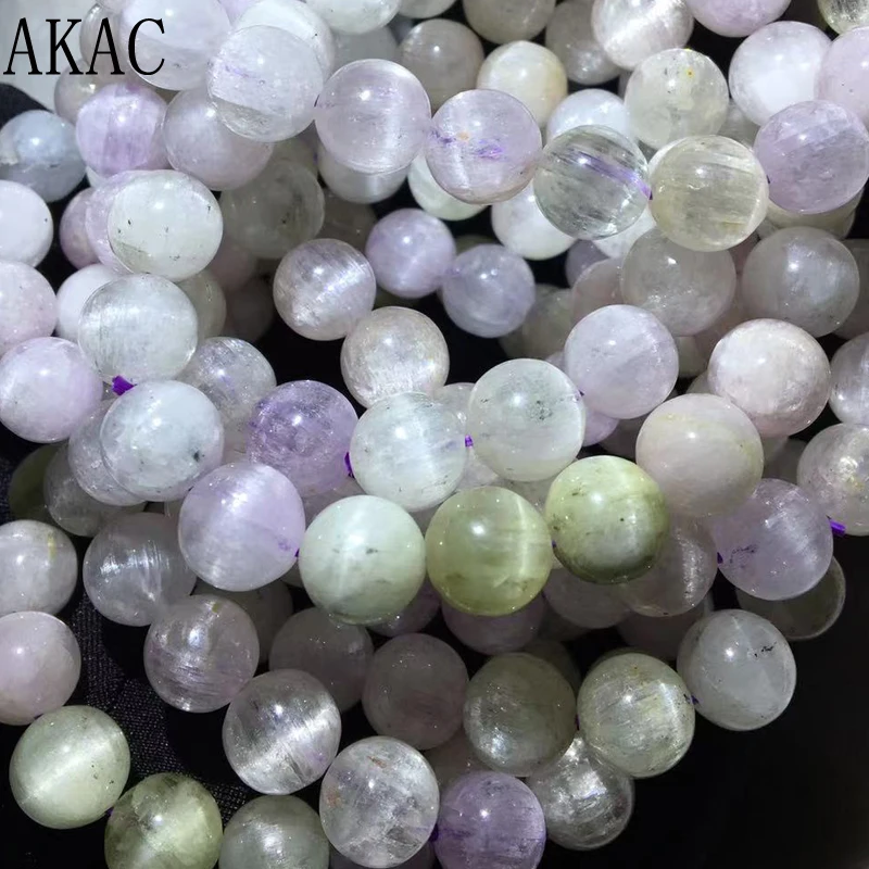 

AKAC Approx10-10.5mm 100% натуральные бусины для браслетов kunzite отправляются случайным образом