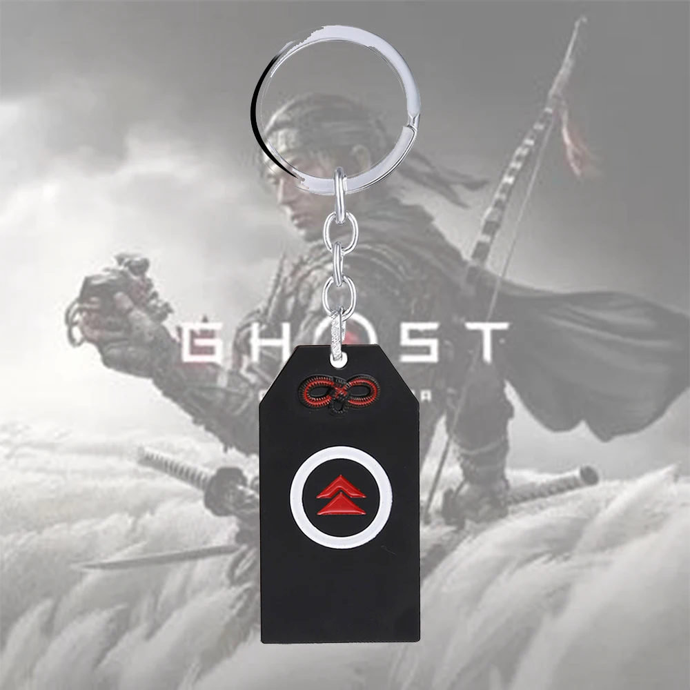 

Game Ghost of Tsushima Keychain Car Bag Charm Key Chain Ring Pendant sakai jin Gomamori Keyring Key Holder Accessories Jewelry