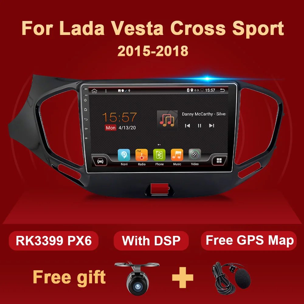 Car Radio Android System Player Multimedia For Lada Vesta Cross Sport 2015 2016 2017 2018 4G 64GB Navigation GPS 2Din DVD NO | Автомобили