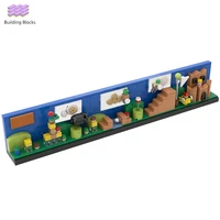 famous plumber bro game modular skyline architecture building blocks childrens diy toys collection bricks mosaic game toys