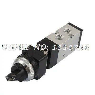 

1/4" PT Selector Knobs Direct Action 2 Position 5 Way Pneumatic Mechanical Valve