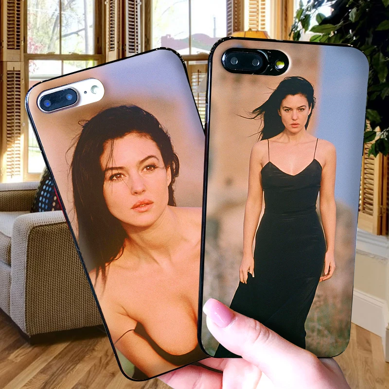 Чехол для iPhone 6 6S plus чехол роскошный черный 5 5S SE 7 8 Plus X XS Max XR крышка Моника белуччи |