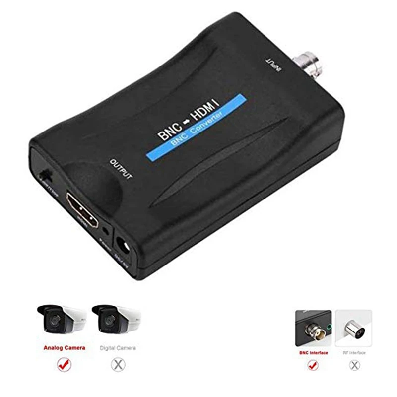 Преобразователь BNC в HDMI адаптер мама CVBS Coax 1080P выход HDCP крючок для камеры