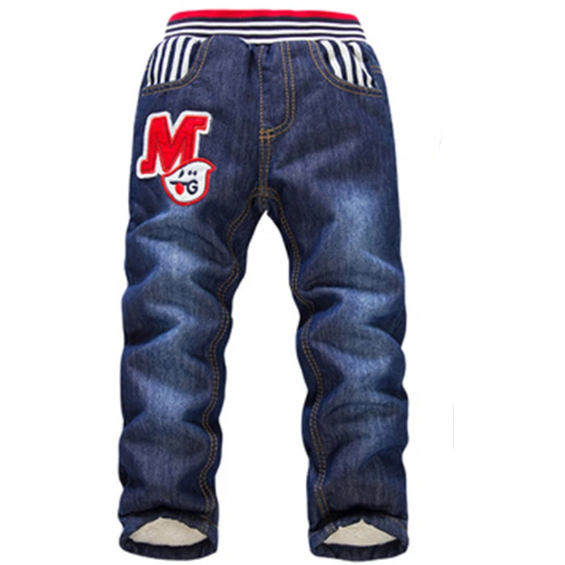 Детская одежда 2019 брюки для маленьких мальчиков детские зимние джинсы Детские