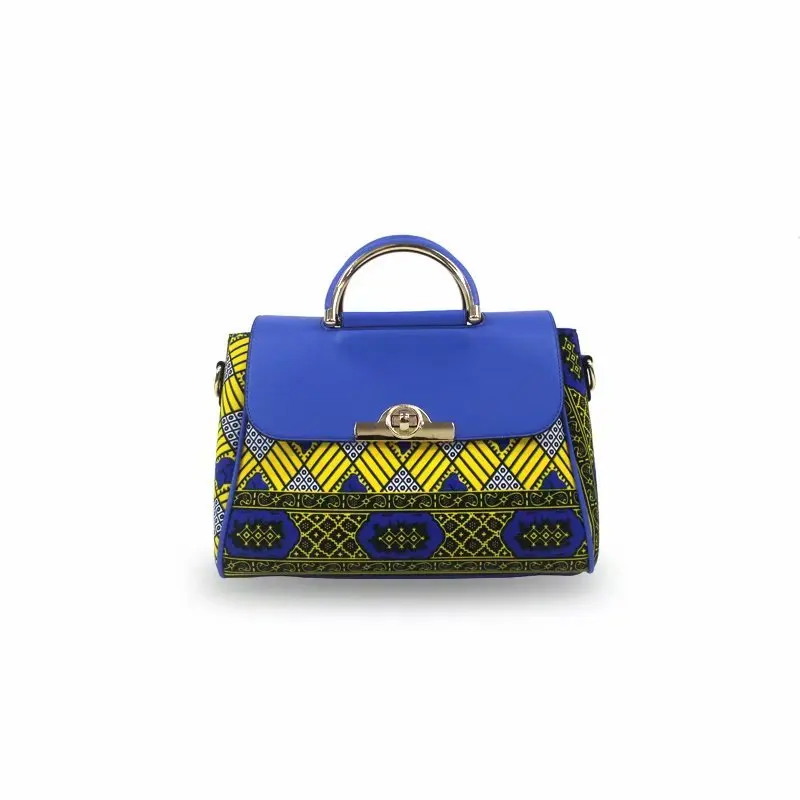 bag only Esewing Лидер продаж в африканском стиле женский воск, сумочка, кошелек и сумка и Анкара воск ткань Африканская вощеная ткань принтом для нарядное комплект из 3 вещей - Цвет: bag only