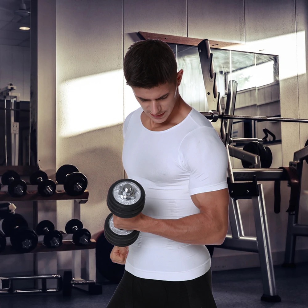 Корсет мужской утягивающий с коротким рукавом корсет пояс для живота нижнее