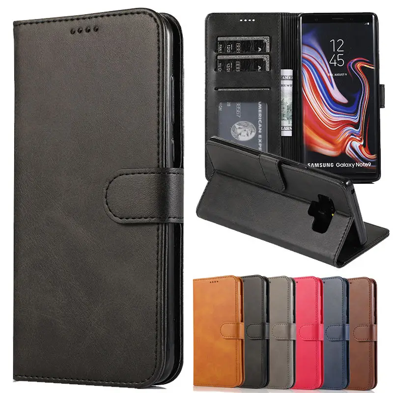 Роскошный кожаный чехол для samsung galaxy Note 8 книжка телефона 9 Coque Funda|Чехлы-книжки| |