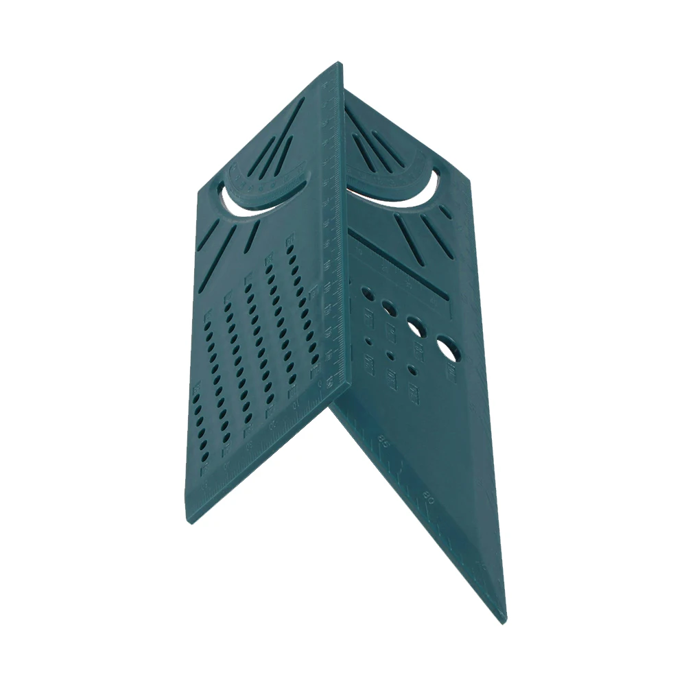 

Wood Working Ruler Multifunction 3D Mitre Angle Dark Gray Dark Green Measuring Gauge Square Size Measure Tool