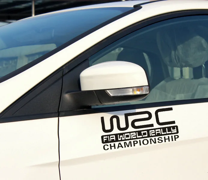 WRC Чемпионат мира по ралли, гоночный для автомобильного стайлинга светоотражающий виниловый стикер, ручка для тела, гирлянда, наклейка для Audi Focus Mazda Lada