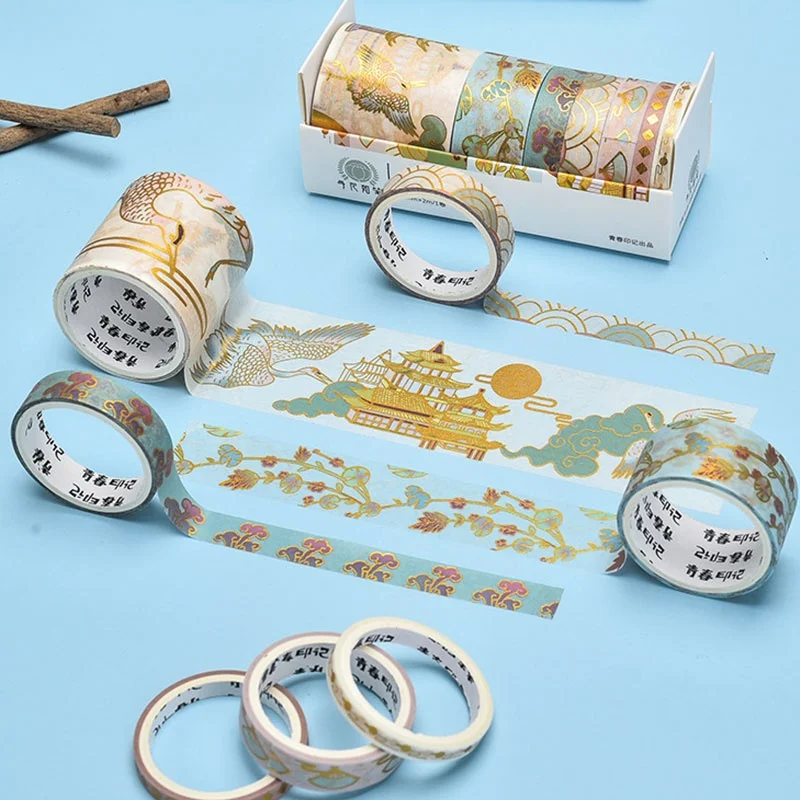 

6 рулонов/комплект изоляционная лента для рукоделия самоклеящихся стикеров канцелярских принадлежностей лента Washi Скрап альбом