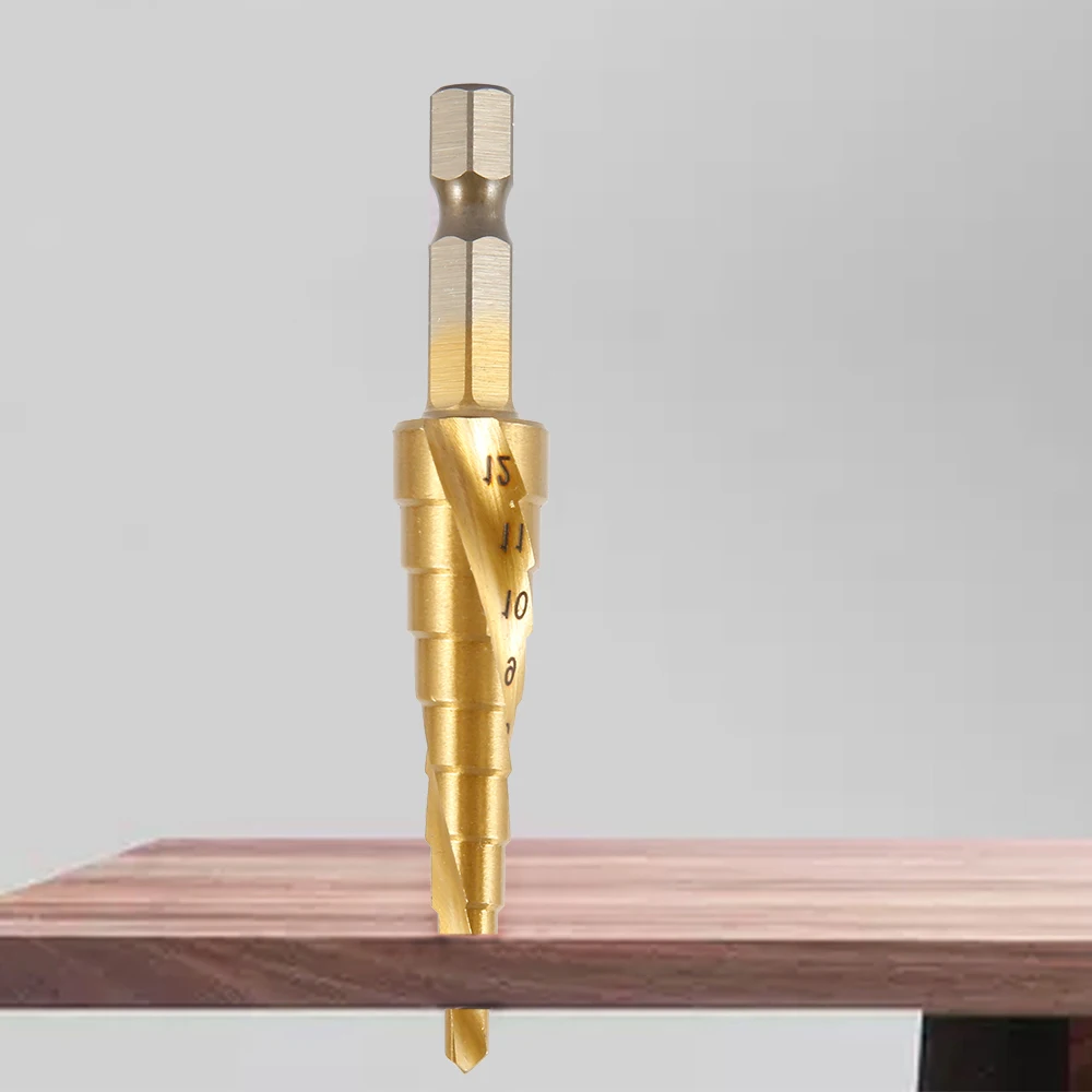 3 шт. высокоскоростные Стальные Спиральные ступенчатые сверла в комплекте с