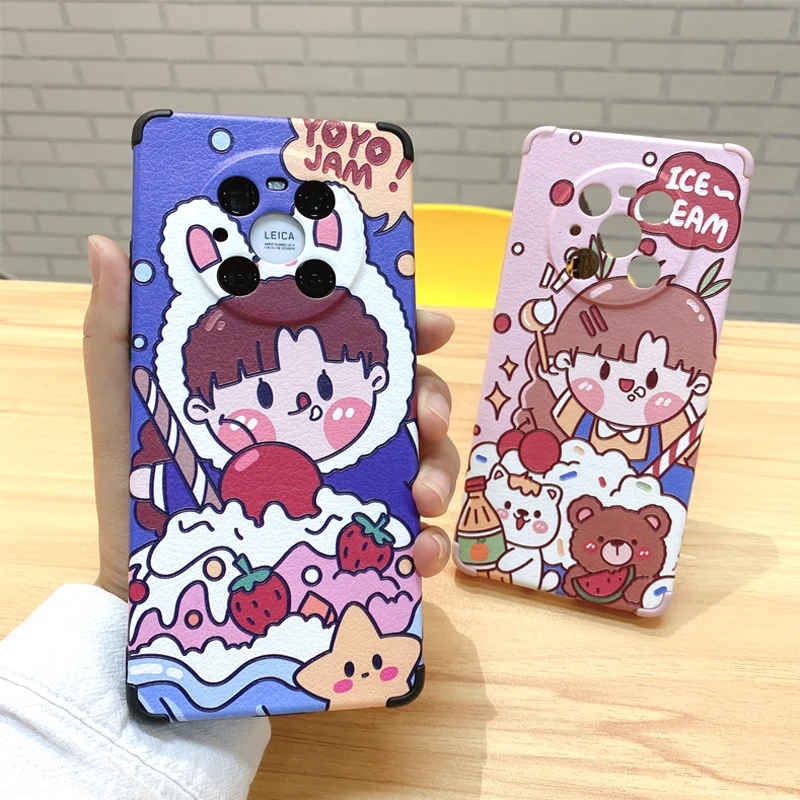 Чехол из овечьей кожи для Huawei P40 Pro P30 Mate 40 + 30 |