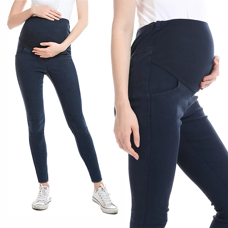 Navy Jeans Брюки для беременных брюки женские леггинсы для беременных летние джинсовый комбинезон для беременных женский одежда для беременных одежда беременным штаны для беременных капри бриджи женские летние штаны беременный - Цвет: Navy Jeans