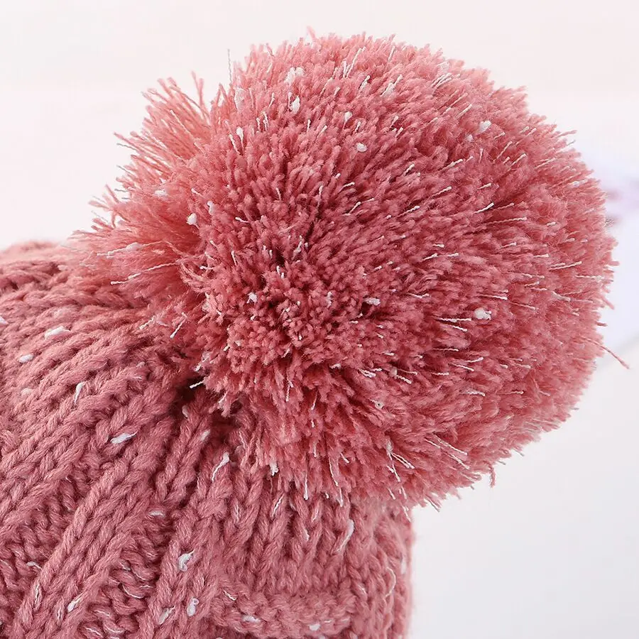 Новинка, зимняя вязаная шапка, женские шапки с помпоном, шапки Gorras, Теплые Мешковатые зимние шапки для женщин и девушек, Skullies Beanies