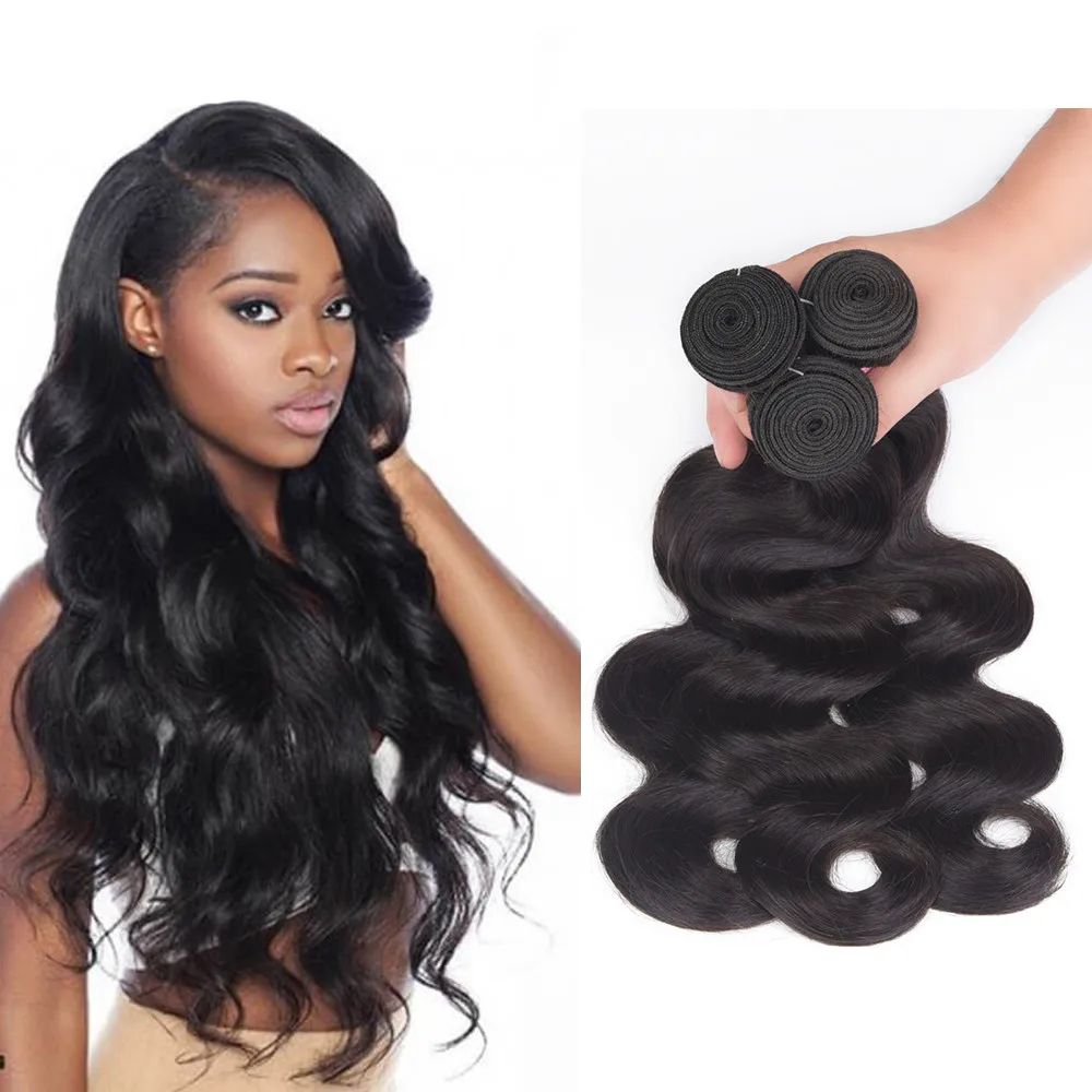 Brazilian Body Wave Bundles Unprocessed Human Hair 3/4 Bundles Sew In Hair Extensions Human Hair 30 Inch Bundles Remy Hair