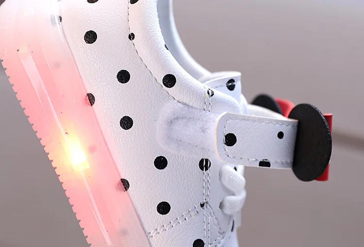 Детские светящиеся туфли Disney детские кроссовки Минни Маус для девочек