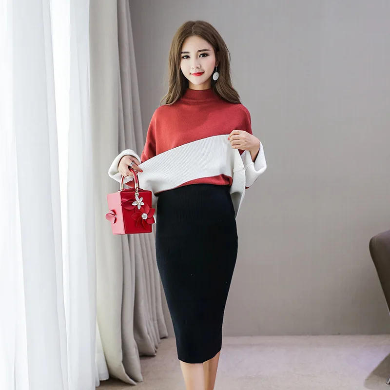 Юбка для беременных модная Высококачественная трикотажная юбка трапециевидная