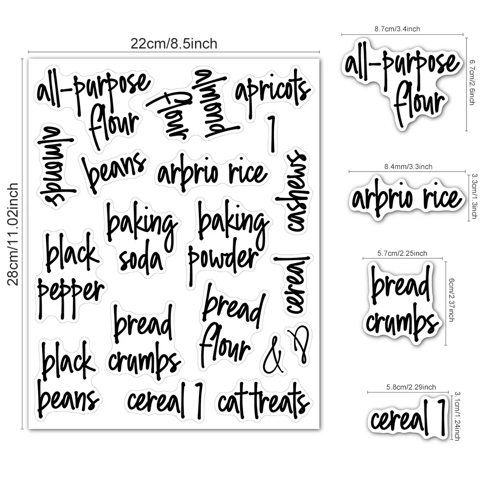 168 шт. наклейки для пищевых контейнеров 8 листов | Дом и сад