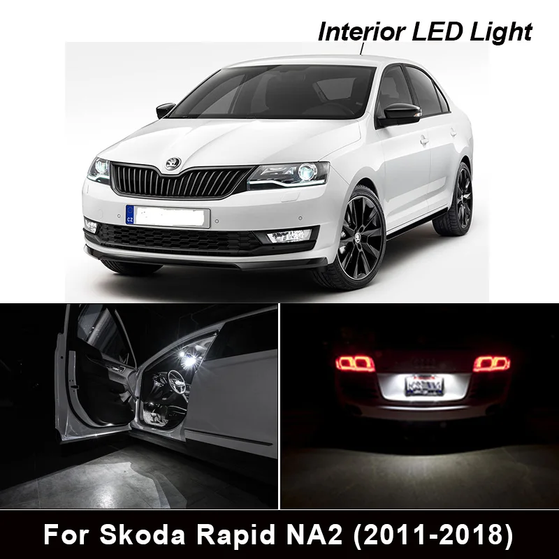 

Лампа для номерного знака, декодер светодиодный ная лампа для Skoda Rapid NA2 (2011-2018), 11 шт.