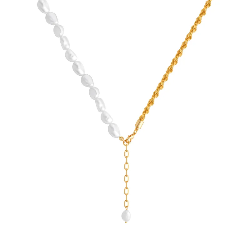 

Korean Fashion Simulation Pearl Choker Necklaces For Women Trendy Romantic Metal Clavicle Chain Necklace Female Jewelry 2021 New