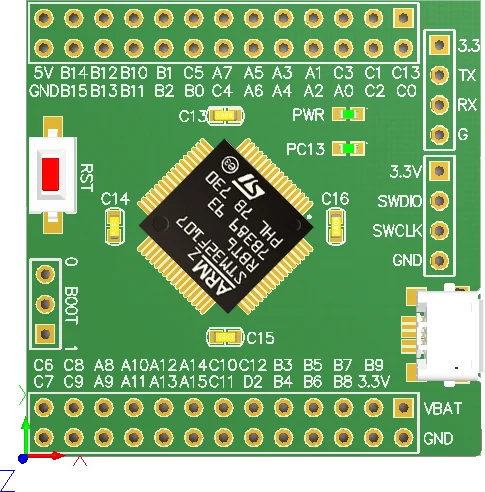 Материнская плата STM32F107RBT6 одночиповая микрокомпьютерная система новая