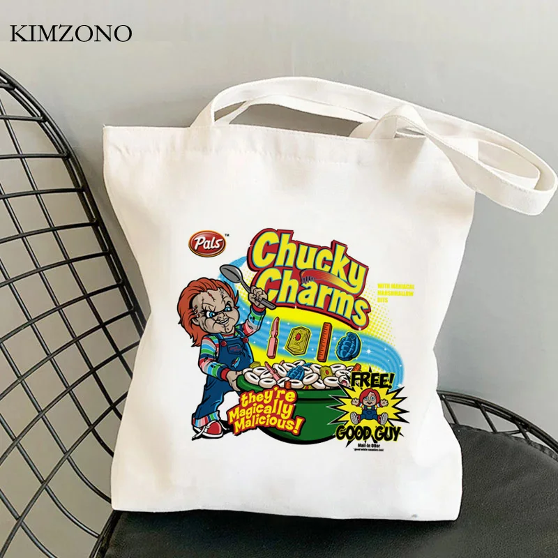 

Chucky shopping bag eco handbag canvas bolsa shopping bag jute boodschappentas cloth bolsas reutilizables cabas