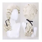 Парик для представлений по музыке, барокко, вьющийся, с шапочкой