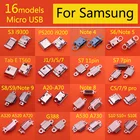 16 моделей, 16-80 шт., зарядный порт для Samsung Galaxy S3 Note 4 5 8 9 S6 edge S7 S8 S9 S10 Plus, разъем Micro USB
