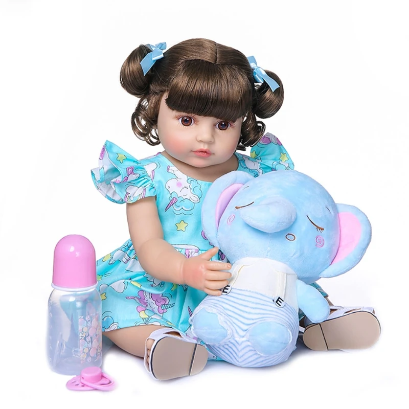 

P15C 50cm Looking Lifelike Realistic Baby Silicone Newborn Care Toy for Children and the Elderly Photography