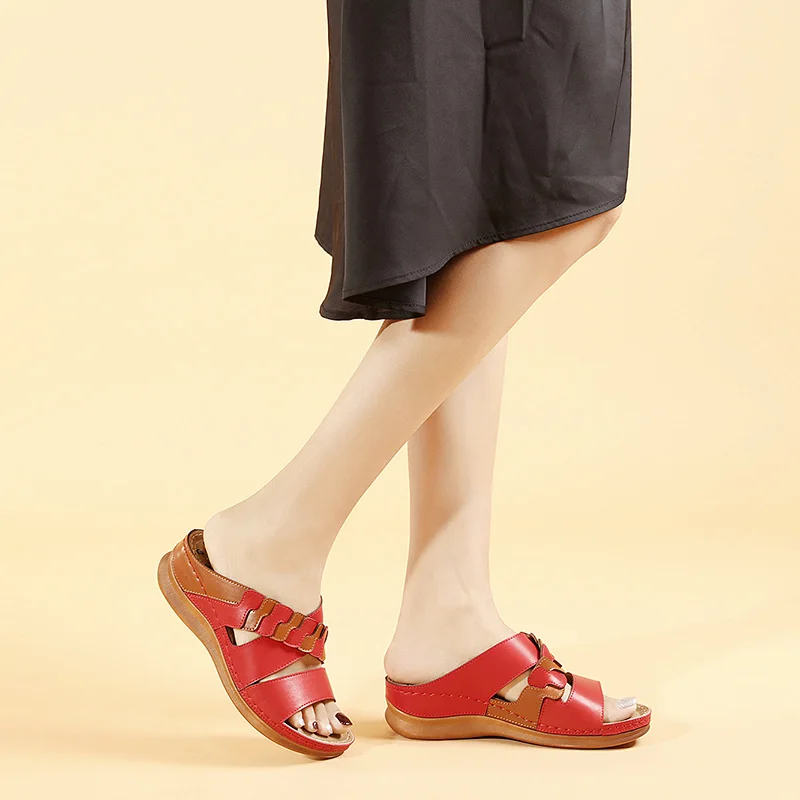 

Outdoor Non slip Women Massage Slippers Summer Fashion Indoor Outdoor Flip Flops Women Shoes Casual Splicing Beach Slipper