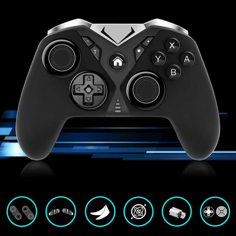 Bluetooth-compatible Modular Game Controller Joystick 6-axis Gyroscope Asymmetric Dual Motor Gamepad for Switch PS3 | Электроника