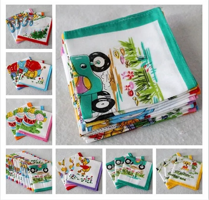 Детский носовой платок хлопковое карманное полотенце детские наручники 10 шт./лот