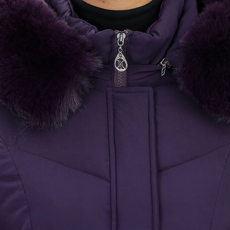 

Polyester Ladies Cotton Coat Korean Comfortable Casual Hooded Cotton Outwear 2020 Simple Warm Straight Overcoat Feminine F38