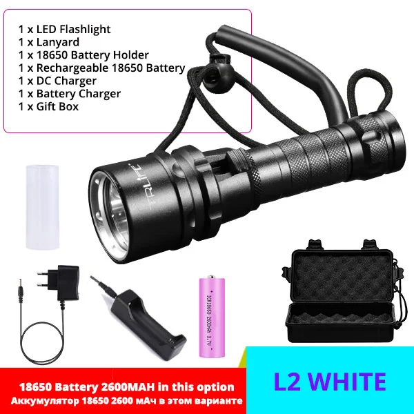 

Фонарик TRLIFE Divi Scuba XHP120