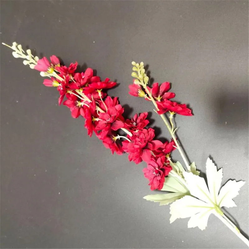 10Pcs Fake Single Stem Delphinium 31.5&quot Simulation Autumn Hyacinth for Wedding Home Decorative Artificial Flowers | Дом и сад