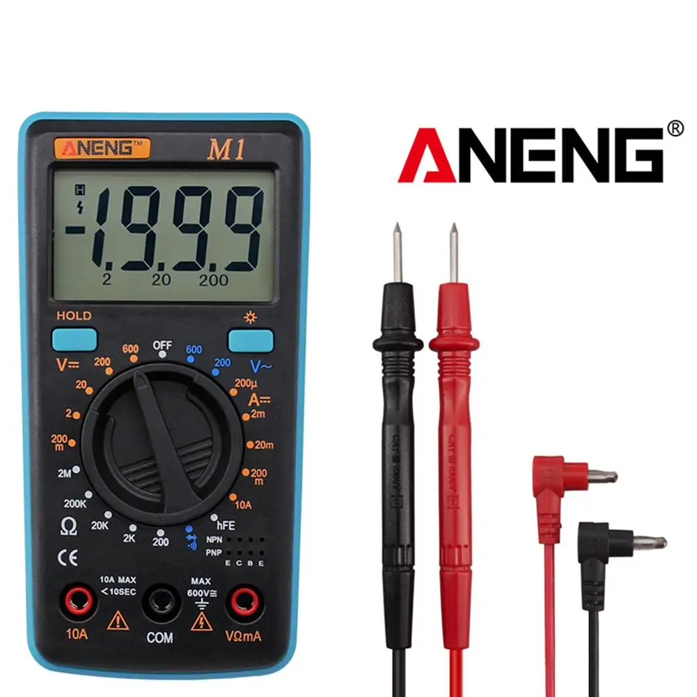 Цифровой мультиметр ANENG измеритель напряжения сопротивления частоты и емкости с