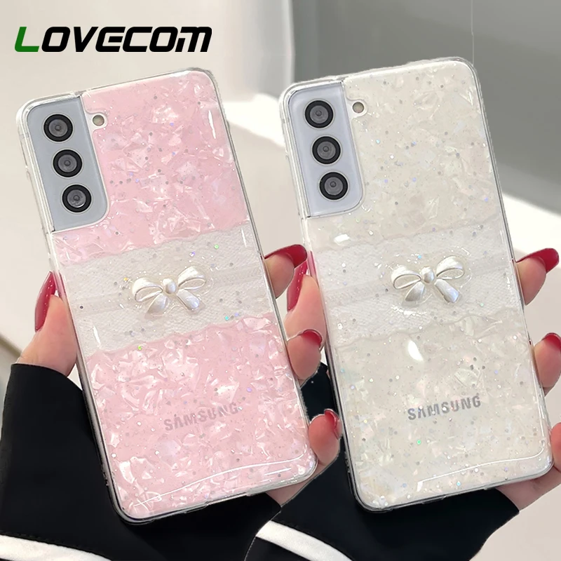 Роскошный блестящий чехол для Samsung S21 FE S20 S22 Ultra Note 20 A72 A52 A53 | Мобильные телефоны и